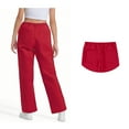thumbnail image 2 of Kids School Uniform for Girls Pants Stretch Pants With Pockets Flare Leg Pants White Uniform Pants Back To School Outfits for Girls Kids Preppy Clothes for Girls 9-10 Years, 2 of 5