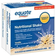 Equate Vanilla Nutritional Shakes, 8 fl oz, 16 count