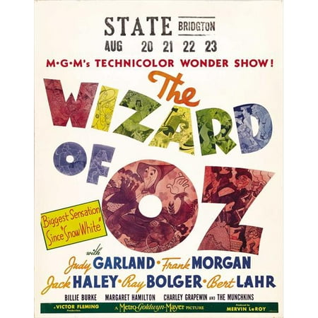 - The Wizard of Oz Poster Movie I 27 x 40 In - 69cm x 102cm Judy Garland Margaret Hamilton Ray Bolger Jack Haley Bert Lahr Frank Morgan