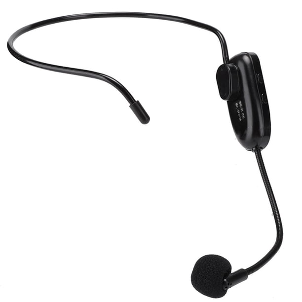Micrófono inalámbrico UHF profesional para uso en la cabeza, amplificador de voz y computadora