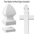 thumbnail image 5 of Casafield  PVC Real Estate Sign Post Flat and Gothic Caps 2 Pk 72" x 36", 5 of 7