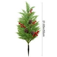 thumbnail image 3 of Christmas Tree Fake Realistic Pine Decor Fake Topiary Trees Artificial Outdoor Faux Cedar Tree UV Resistant Shrubs for Outdoor Patio, Porch, Garden Indoor Planters Home Decor 21 Inch, 3 of 6