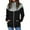 Black, variant on Dyfzdhu Sweatshirt Coat for Women Casual Color Block Long Sleeve Zip Up Jacket With Pocket Loose Top