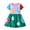Green Unicorn, variant on WIBACKER Toddler Kids Girl's Casual Ruffled Sleeve Cotton Dress Tunic Playwear Party T-Shirt Dresses