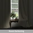 thumbnail image 4 of Lfeey Beige Blackout Curtains, Thermal Insulated for Bedroom/Living Room, 52x84 Inch Solid Grommet Drapes, 2 Panels, 4 of 6