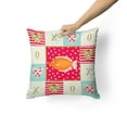 thumbnail image 2 of Carolines Treasures CK5488PW1414 Kissing Gourami Love Fabric Decorative Pillow  14Hx14W multicolor, 2 of 4