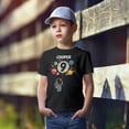 thumbnail image 2 of 9th Birthday Rocket Astronaut Themed T-Shirts with Moon & Planets for Boys Black Shirt Youth Medium, 2 of 3