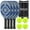 Steel Blue, variant on GoSports Pickleball Set with 4 Paddles, 4 USAPA Pickleballs and Carry Case - Retro
