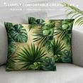 thumbnail image 3 of Acheng Palm Leaves with Lush Branches and Leaves Tropical Jungle Palm Leaves Plush Pillowcase 1 Piece White, 3 of 5