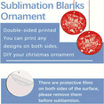 thumbnail image 2 of 25PCS Blank Sublimation Christmas Hanging Decoration Kit DIY Heat Printed Round Wooden Board with Gold Rope, 2 of 6