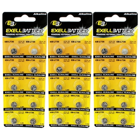 UPC 813662022880 product image for 3pc 10pk Exell EB-L736 Alkaline 1.5V Watch Battery Replaces AG3 LR41 | upcitemdb.com