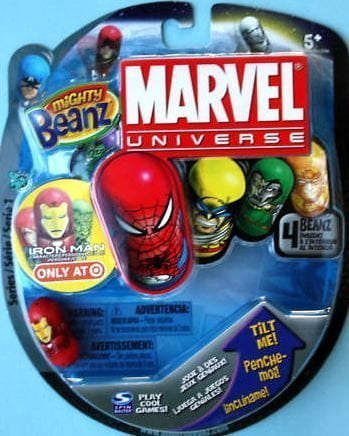 Moose Mighty Beanz Marvel Universe 2010 #61 IRON MAN Mint OOP 