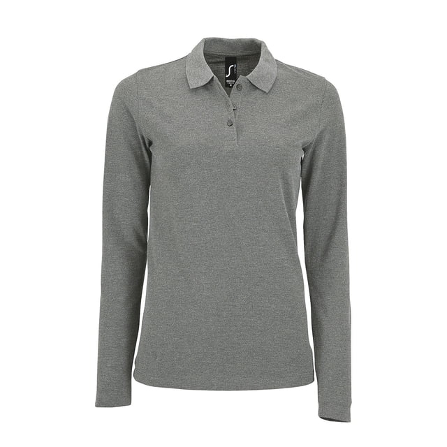 Sol's Polo Piqué à Manches Longues Parfait pour Femmes