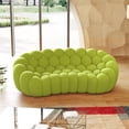 thumbnail image 4 of Sodrens 79.53" Bubble Couch,Modern Oversize Lazy Floor Sofa,Curved Football Sofa for Living Room,Office,Apartment,No-Assembly,Fluorescent Green, 4 of 7
