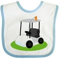 thumbnail image 3 of Inktastic Golf Cart Golfing Boys or Girls Baby Bib, 3 of 4