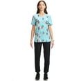 thumbnail image 5 of Scrubstar Women's and Women’s Plus Mickey and Minnie Print V-Neck Scrub Top, Sizes S-3XL, 5 of 7
