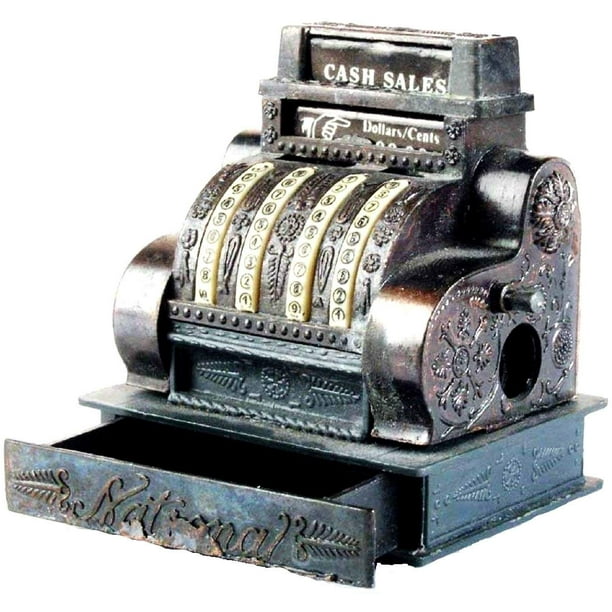 Old Time Cash Register Die Cast Metal Collectible Pencil Sharpener