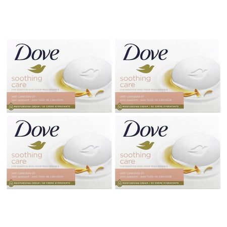 Dove  Soothing Care Soap Bar  4 Bars  3.75 oz (106 g) Each