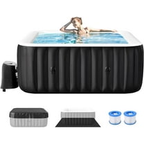 Segmart Inflatable Hot Tub, 4-6 People, 130 Bubble Jets - Walmart.com