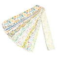 thumbnail image 5 of 40Pcs Fabric Strips Roll Floral Print Fabric Patchwork Roll Cotton Fabric Quilting Strips Cuttable Quilting Fabric Roll Fabric Jelly Roll for DIY Crafts Sewing,39.37*2.56in, 5 of 10