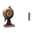 thumbnail image 1 of Reloj de escritorio con figura de globo terráqueo moderno y modelo de reloj de pie en miniatura para oficina, estantería, dormitorio, sala de estar. a, 1 of 8