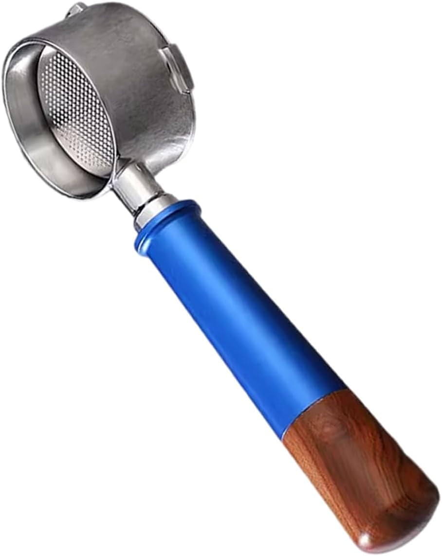 Professional Espresso Portafilter With Wood Handle Bottomless Coffee ...