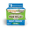 Hempvana Deep Freeze Pain Cream, Relief for Swelling, Inflammation, and Bruising with Menthol 10%