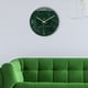 thumbnail image 4 of Reloj de pared acrílico para sala de estar | Diseño con patrón de piedra | Acabado brillante sin marco | Movimiento de cuarzo silencioso | Reloj decorativo moderno | 11.8x11.8 pulgadas | No incluye, 4 of 8