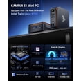 thumbnail image 2 of KAMRUI Essenx E1 Mini PC, 16GB DDR4 RAM 256GB M.2 SSD, Mini Computer Intel Twin Lake N150 (up to 3.6GHz), Desktop Computer Dual 4K, Ethernet, WiFi, Bluetooth for Business, Office, Home, 2 of 5