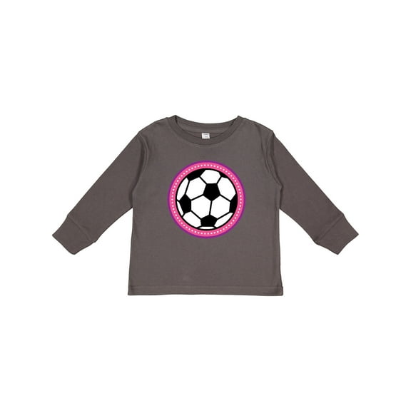 Inktastic Soccer Player Girls Sports Ball Girls Long Sleeve Toddler T-Shirt