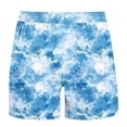 thumbnail image 5 of Men's Shorts Athletic Mens Casual Shorts Men's Special Print Drawstring Waistband Beach Casual Pocket Trouser Shorts Pants Light Blue XXXXXL, 5 of 5