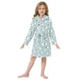thumbnail image 6 of FORMRS Niños Bathrobe Unisex Hooded Robe Soft Plush Pajamas Sleepwear, Size 2-3T, Cartoon Sheep Pattern, 6 of 7