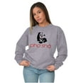 thumbnail image 4 of Funny Food Noodle Pun Pho Sho Panda Sweatshirt for Men or Women Brisco Brands S, 4 of 6