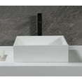 thumbnail image 3 of ALFI brand ABRS14S 14" Square White Matte Solid Surface Resin Sink, 3 of 12