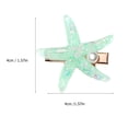 thumbnail image 2 of EeaseMX 4 horquillas para el pelo con forma de estrella de mar y concha para mujeres y niñas., 2 of 7