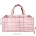 thumbnail image 3 of Multifunctional Diaper Storage Bag, Portable Baby Organizer, Pink For Mom & Dad - 1Pc Travel-Friendly Nappy Tote For Outings, 3 of 6