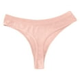 thumbnail image 6 of Xyxonk Women's Underwear Cotton Mid Waisted Thongs Sexy Comfortable Stretch Seamless Underwear 7 Pack,S, 6 of 9