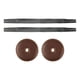 thumbnail image 2 of Correas de cuero PU con almohadillas Baoblaze 2 piezas para platillo Gong chino Marron oscuro, 2 of 8