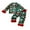 Green, variant on Spewahor Little Baby Girls Christmas Pajamas 1T 2T 3T 4T 5T 6T 7T Long Sleeve Bow Print Button Shirt + Pants Set