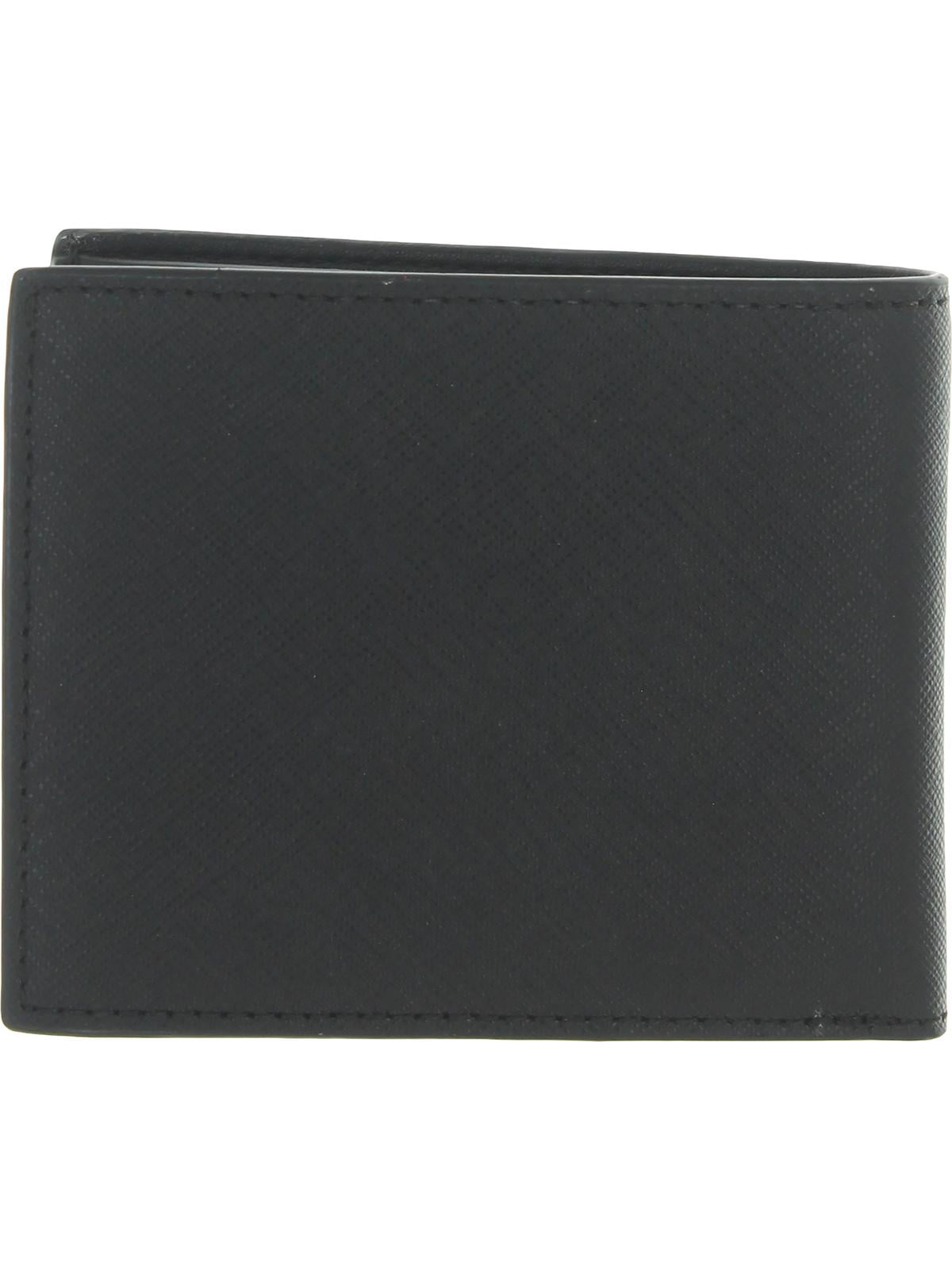 Michael Kors Mens Andy Leather Organizational Bifold Wallet Black Small 