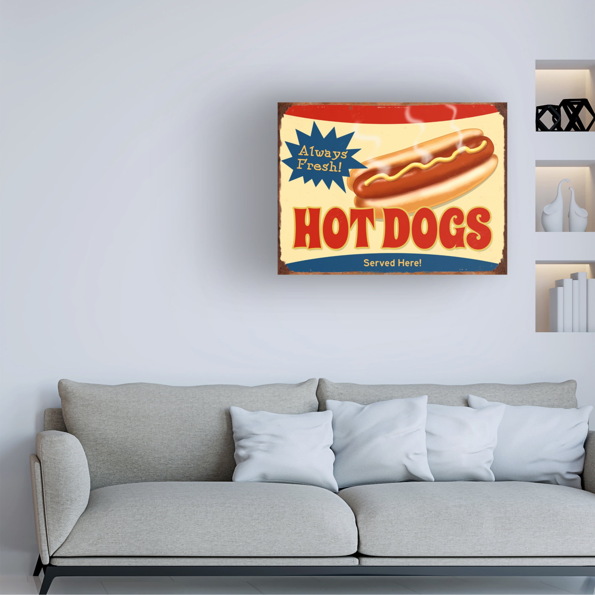 RetroPlanet 'Always Fresh Hot Dogs' Canvas Art