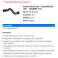 thumbnail image 2 of Lower Radiator Hose - Compatible with 2001 - 2006 BMW 325Ci 2002 2003 2004 2005, 2 of 2