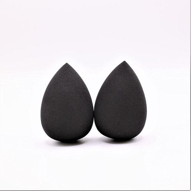 Set de esponjas de belleza LOONAK con batidora de maquillaje 2 unidades Color negro