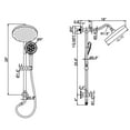 thumbnail image 5 of Multi Function Rainfall Shower Head with Hand Shower without Rough-in Valve, 5 of 5