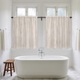 thumbnail image 4 of Farmhouse Tier Curtains 54 Inch Length, Vintage Shabby Country Wooden Grain Cafe Short Curtains for Bathroom Over Sink, Small Kitchen Curtain Light Filtering Tiered Drapes 2 Panels 27.5"Wx54"L, 4 of 6