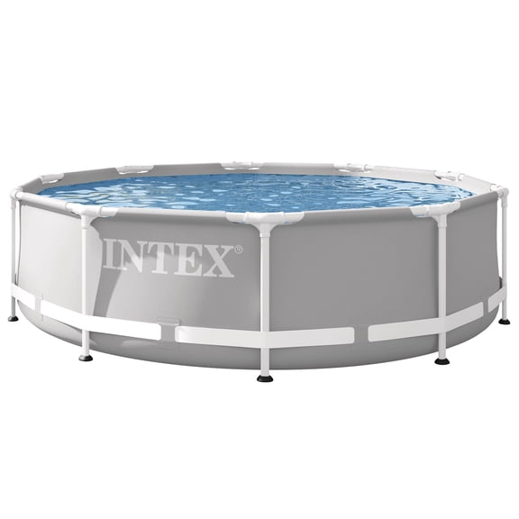 (Open Box) Intex 10'x30" Prism Metal Frame Round Above-Ground Swimming Pool