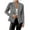 Gray, variant on WTOBBY Women's Solid Color Short Cardigan Coat with Long Sleeve Button Front, Casual Lightweight Jacket for Layering, Versatile Open Front Top for Daily Outfits,Black L