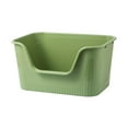 thumbnail image 1 of Bac à Litière Portable pour Chat, Grand Espace, Ouvert, Vert, 1 of 8