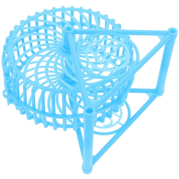 LOLIPPYY Cat Exercise Wheel ABS Sky-blue 1Set for Active Small Pets Indoors