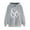 Gray, variant on MuZeFu Hoodies for Women Plus Size on Women's Print Winter Hoodie Pullover Tops Long Sleeved Comfortable Sweatshirt